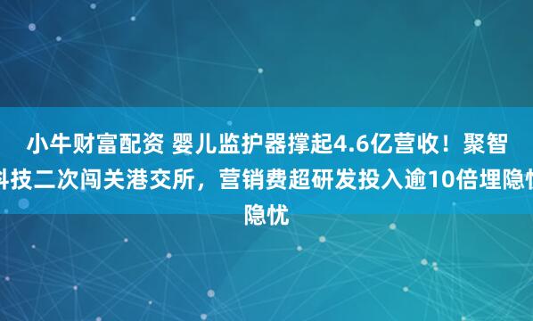 小牛财富配资 婴儿监护器撑起4.6亿营收！聚智科技二次闯关港交所，营销费超研发投入逾10倍埋隐忧